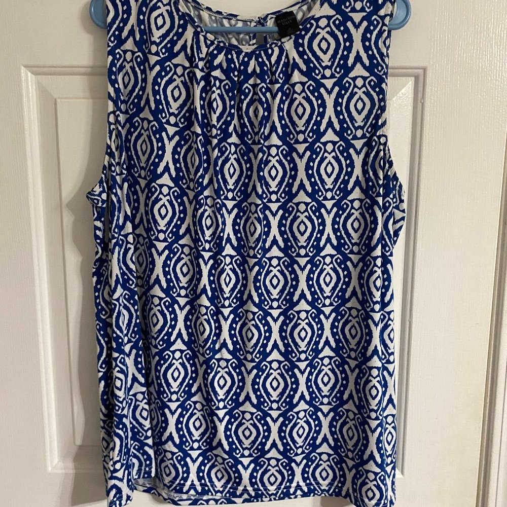 Madison Lilly - Savana Pintuck Neckline Knit Top - No Sleeve